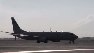 A US Navy Boeing P-8A Poseidon