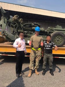 ปืนใหญ่ขนาด 155 มม. M777A2 แมงมุมยักษ์